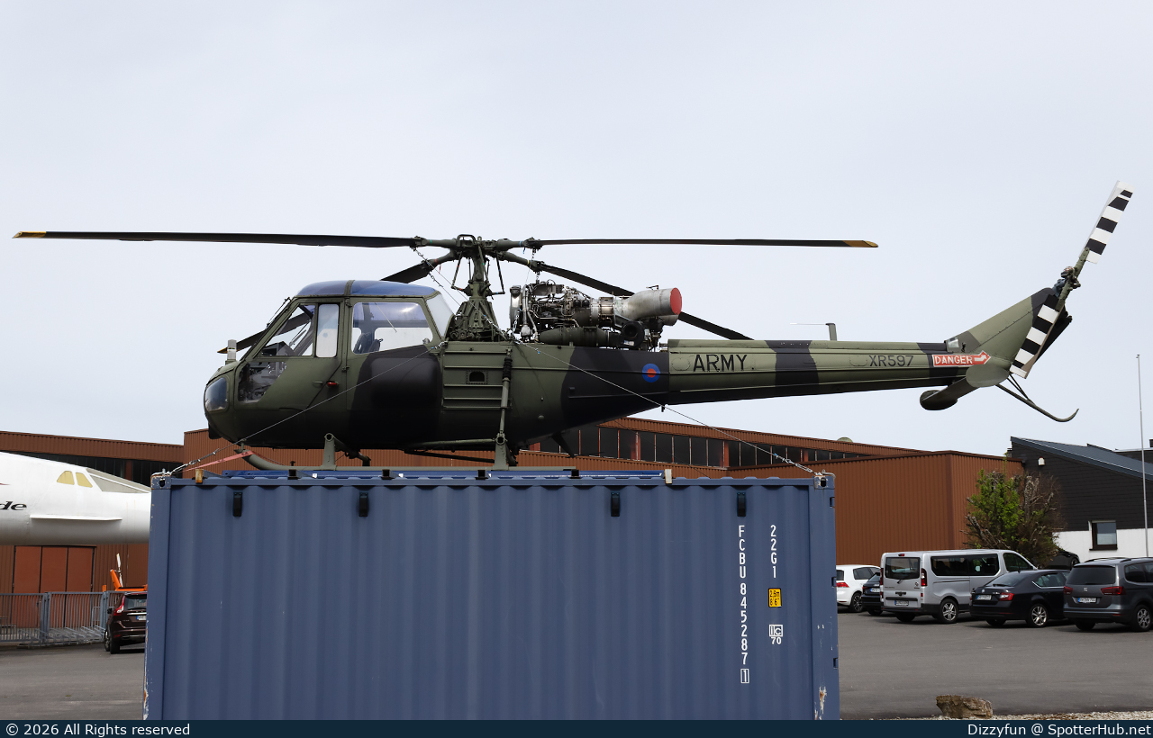 Photo of XR597 - Westland Scout AH.1 operated by Army Air Corps