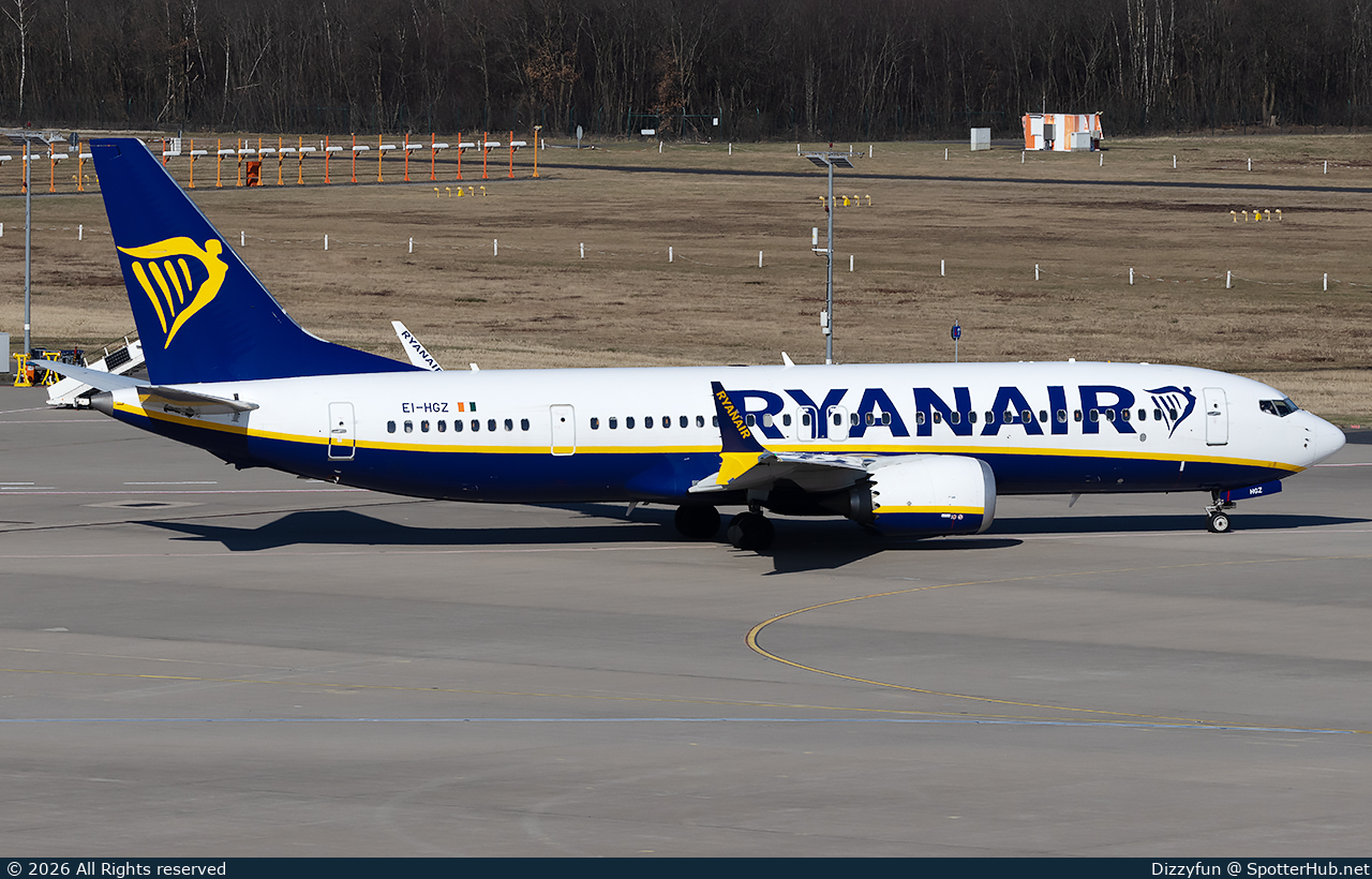 Photo of EI-HGZ - Boeing 737 MAX 8-200 operated by Ryanair