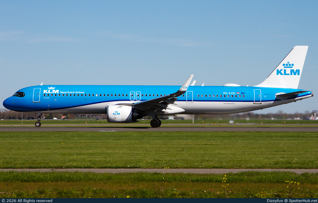 Photo of PH-AXD - Airbus A321-252NX operated by KLM Royal Dutch Airlines