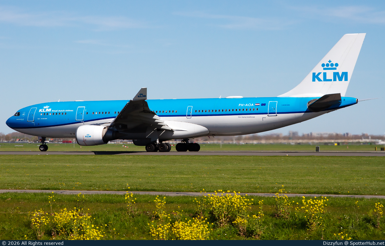 Photo of PH-AOA - Airbus A330-203 operated by KLM Royal Dutch Airlines