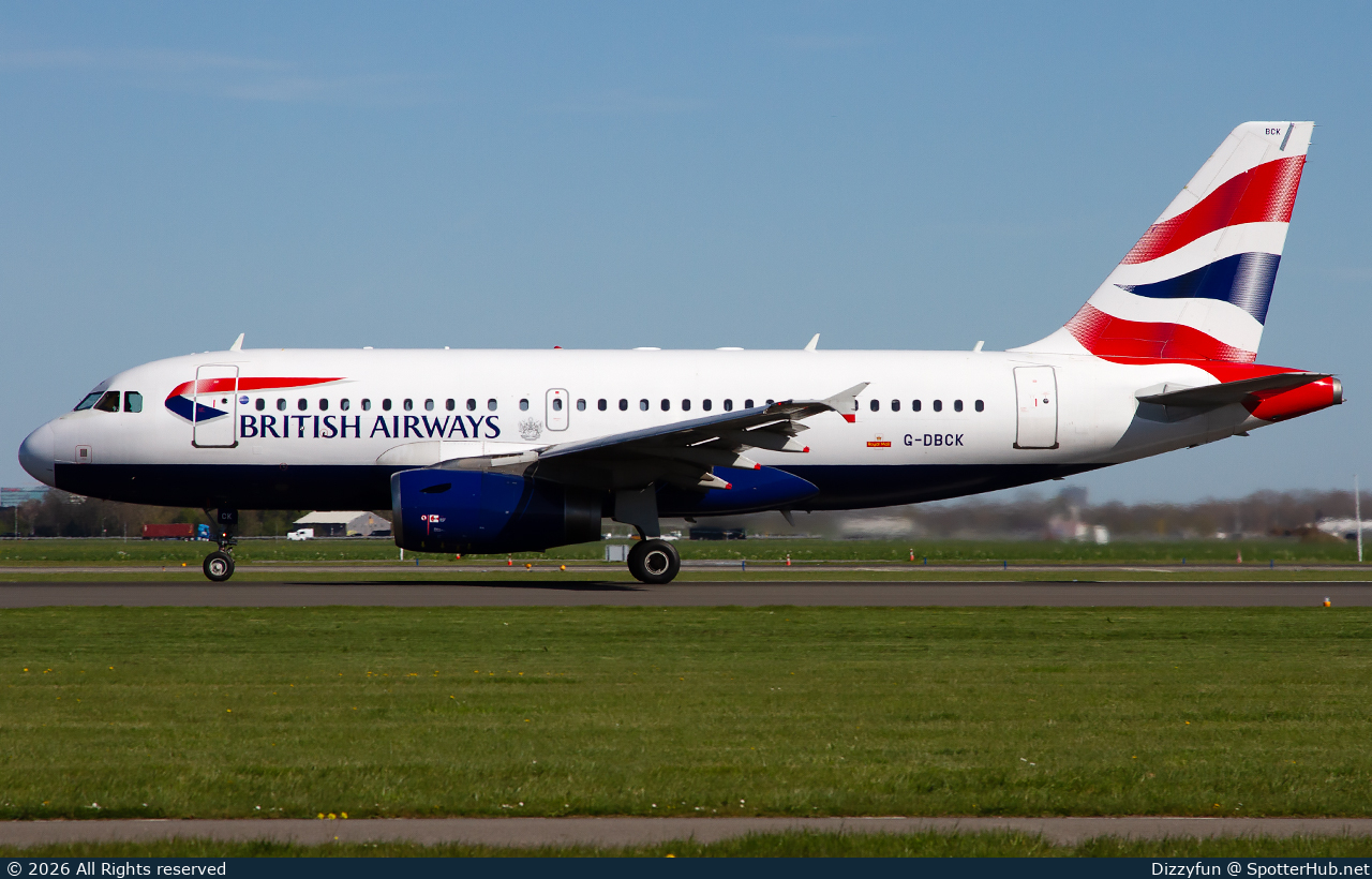 Photo of G-DBCK - Airbus A319-131 operated by British Airways