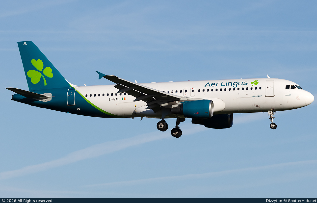 Photo of EI-GAL - Airbus A320-214 operated by Aer Lingus