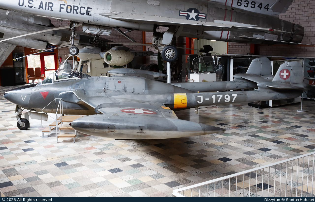 Photo of J-1797 - De Havilland DH-112 Venom FB.54 operated by Swiss Air Force