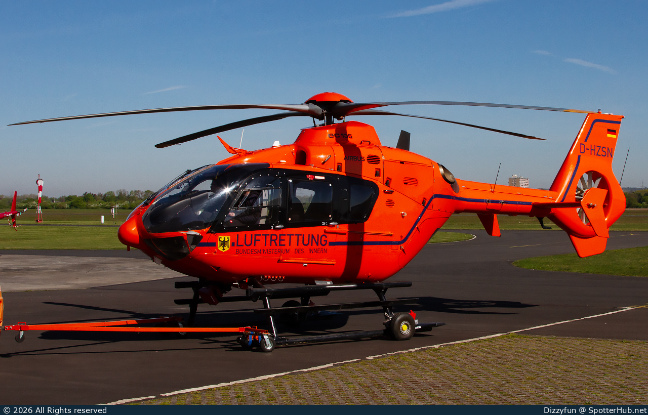 Photo of D-HZSN - Eurocopter EC135 T2+ operated by German Federal Ministry of the Interior - Luftrettung