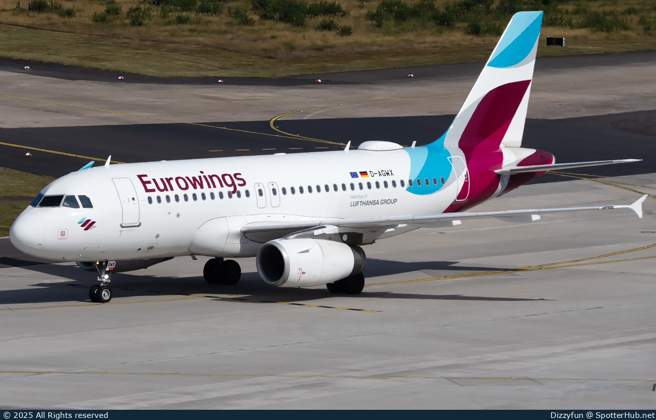 Photo of D-AGWX - Airbus A319-132 operated by Eurowings
