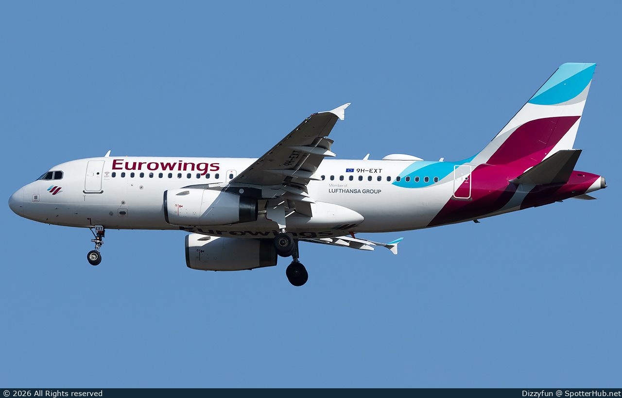 Photo of 9H-EXT - Airbus A319-132 operated by Eurowings Europe Malta
