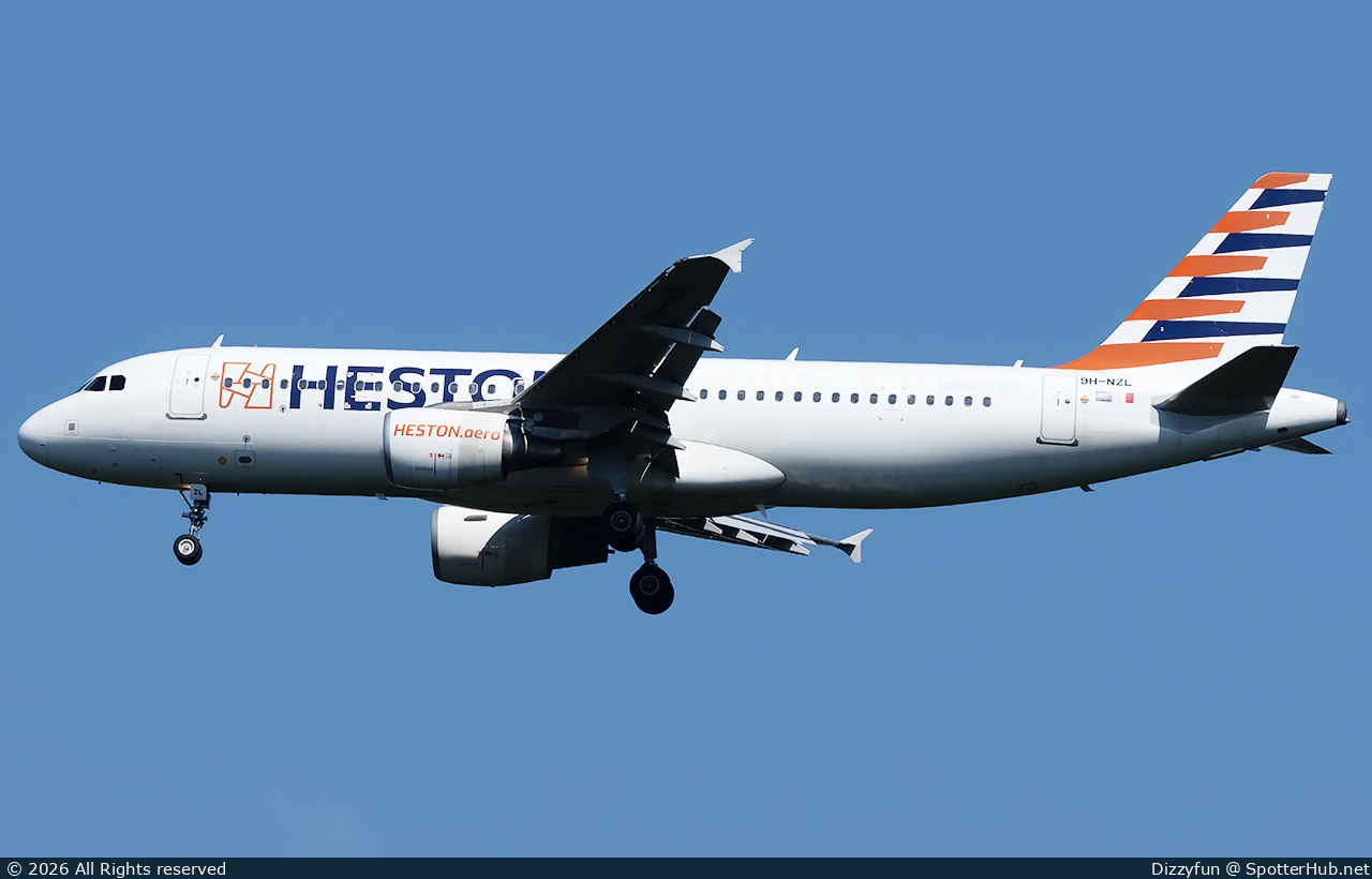 Photo of 9H-NZL - Airbus A320-214 operated by Heston Airlines (opb Valletta Airlines)