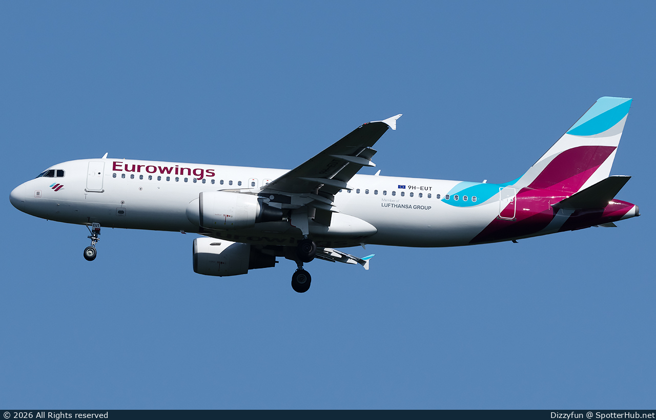 Photo of 9H-EUT - Airbus A320-214 operated by Eurowings Europe Malta
