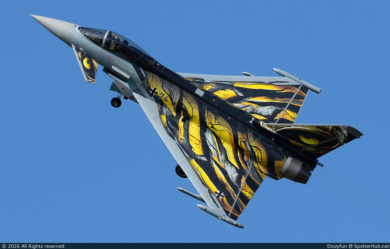 Photo of 30+74 - Eurofighter Typhoon EF-2000 operated by German Air Force