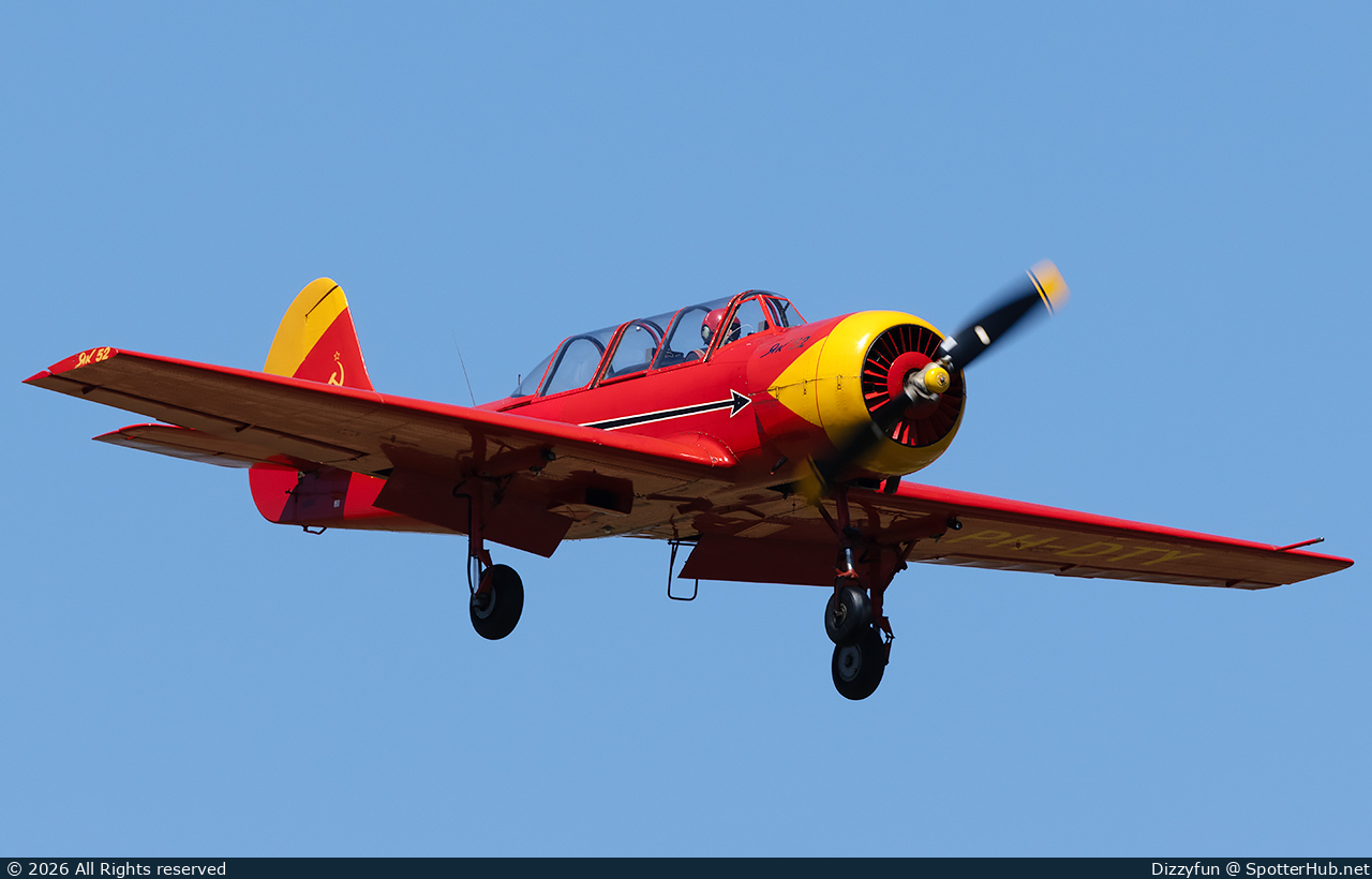 Photo of PH-DTY - Yakovlev Yak-52 operated by Dutch Thunder Yaks