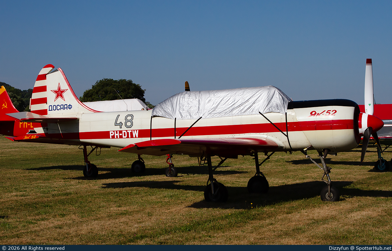 Photo of PH-DTW - Yakovlev Yak-52 operated by Dutch Thunder Yaks
