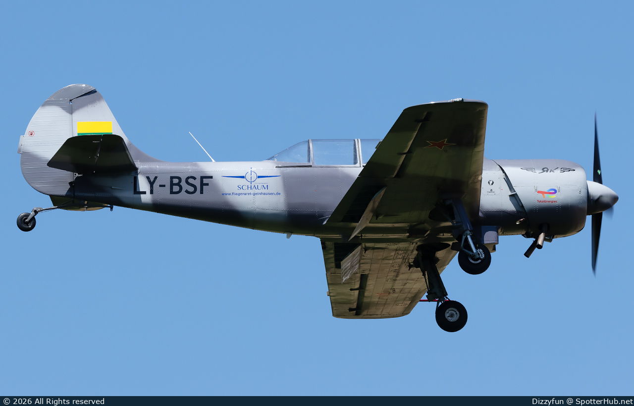 Photo of LY-BSF - Yakovlev Yak-52TW operated by Private