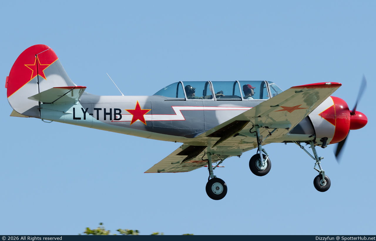 Photo of LY-THB - Yakovlev Yak-52 operated by Private