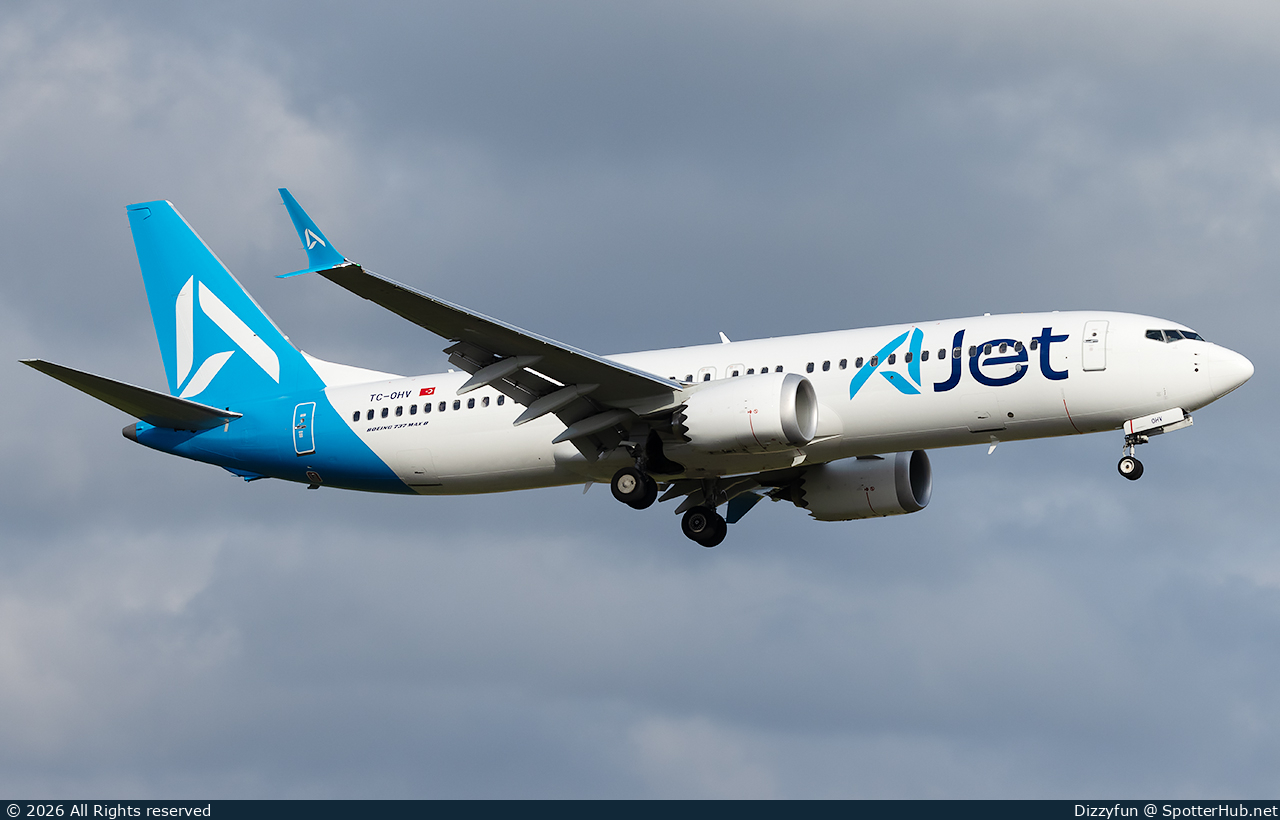 Photo of TC-OHV - Boeing 737 MAX 8 operated by AJet