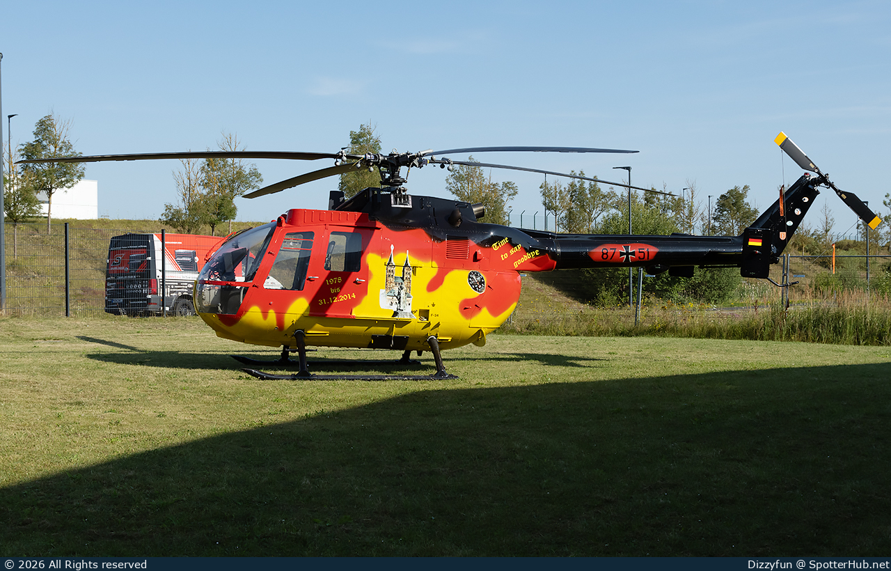 Photo of 87+51 - MBB Bo 105P1M operated by German Army