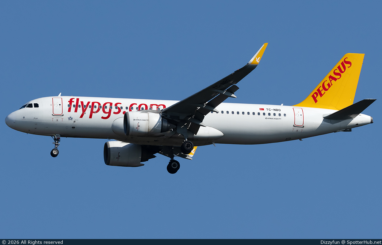 Photo of TC-NBO - Airbus A320-251N operated by Pegasus Airlines
