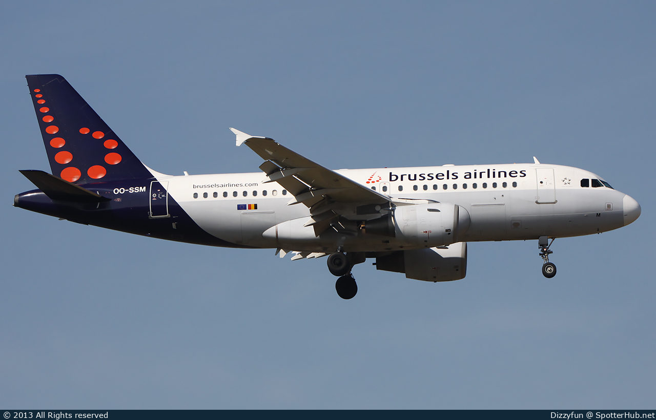 Photo of OO-SSM - Airbus A319-112 operated by Brussels Airlines