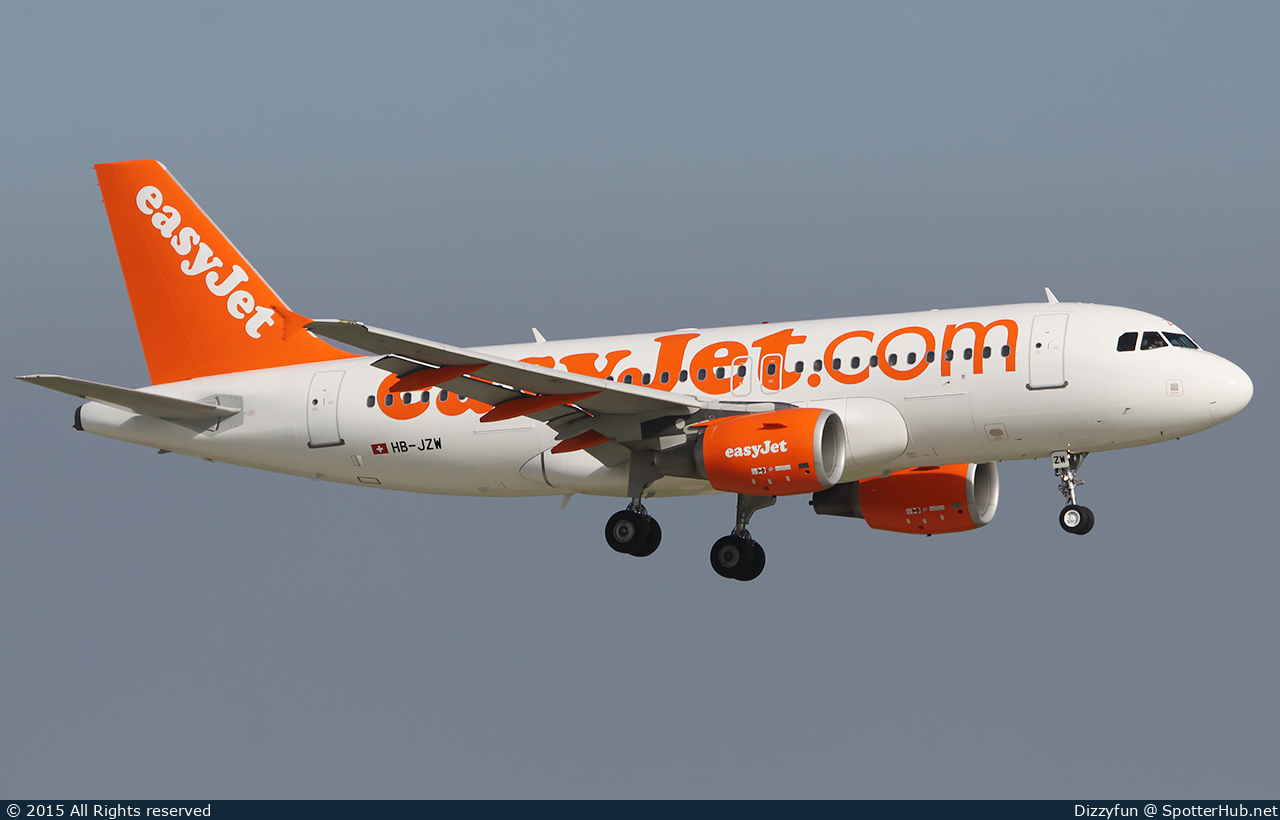 Photo of HB-JZW - Airbus A319-111 operated by easyJet Switzerland