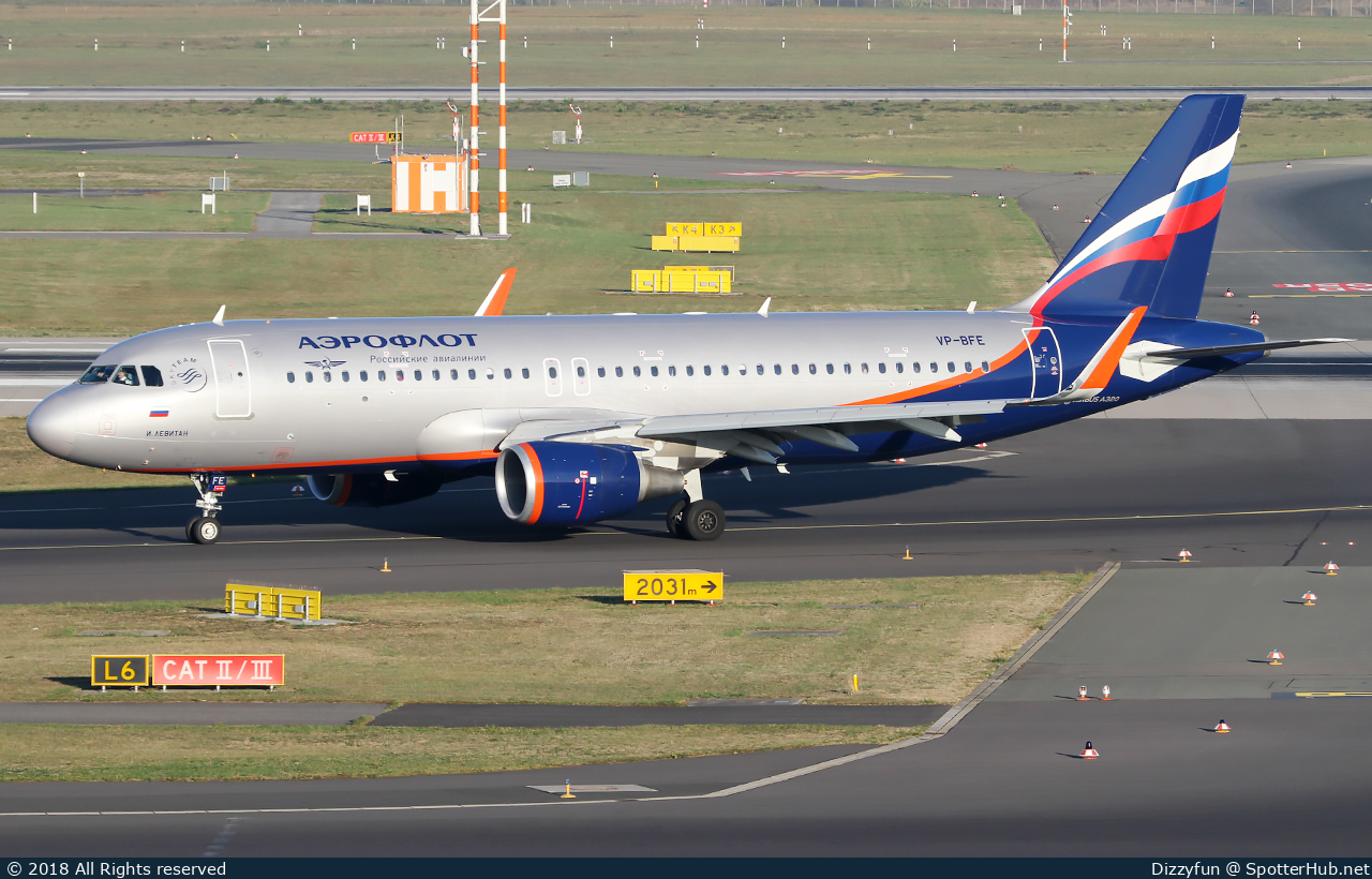 Photo of VP-BFE - Airbus A320-214 operated by Aeroflot