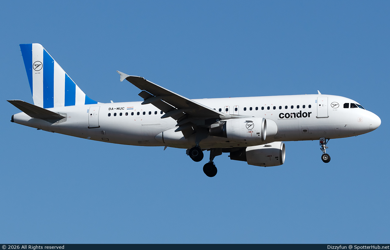 Photo of 9A-MUC - Airbus A319-112 operated by Condor (opb Fly Air41 Airways)