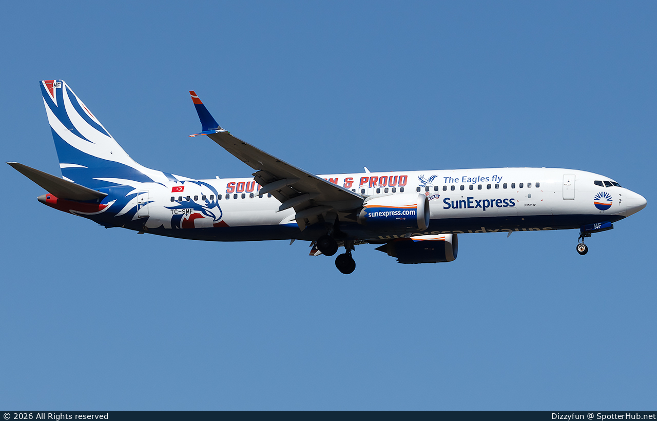 Photo of TC-SMF - Boeing 737 MAX 8 operated by SunExpress