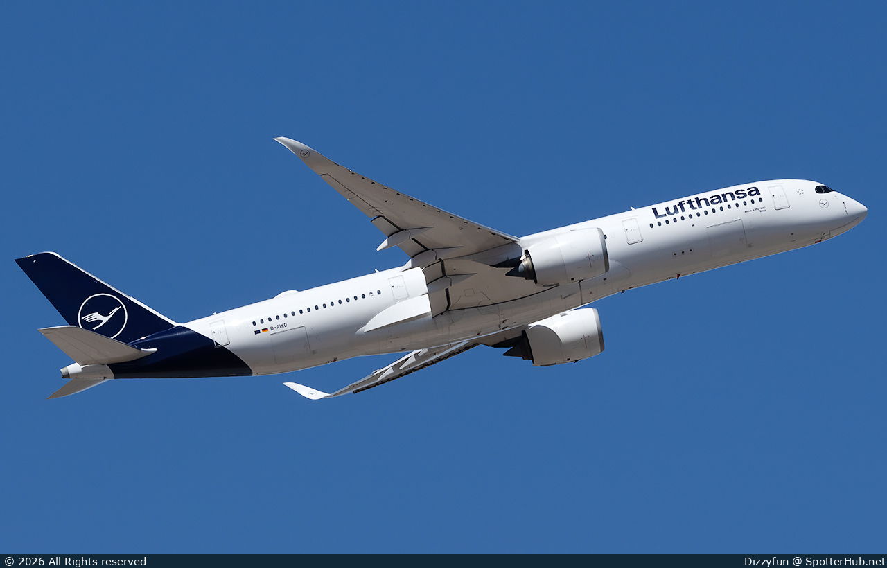 Photo of D-AIXD - Airbus A350-941 operated by Lufthansa