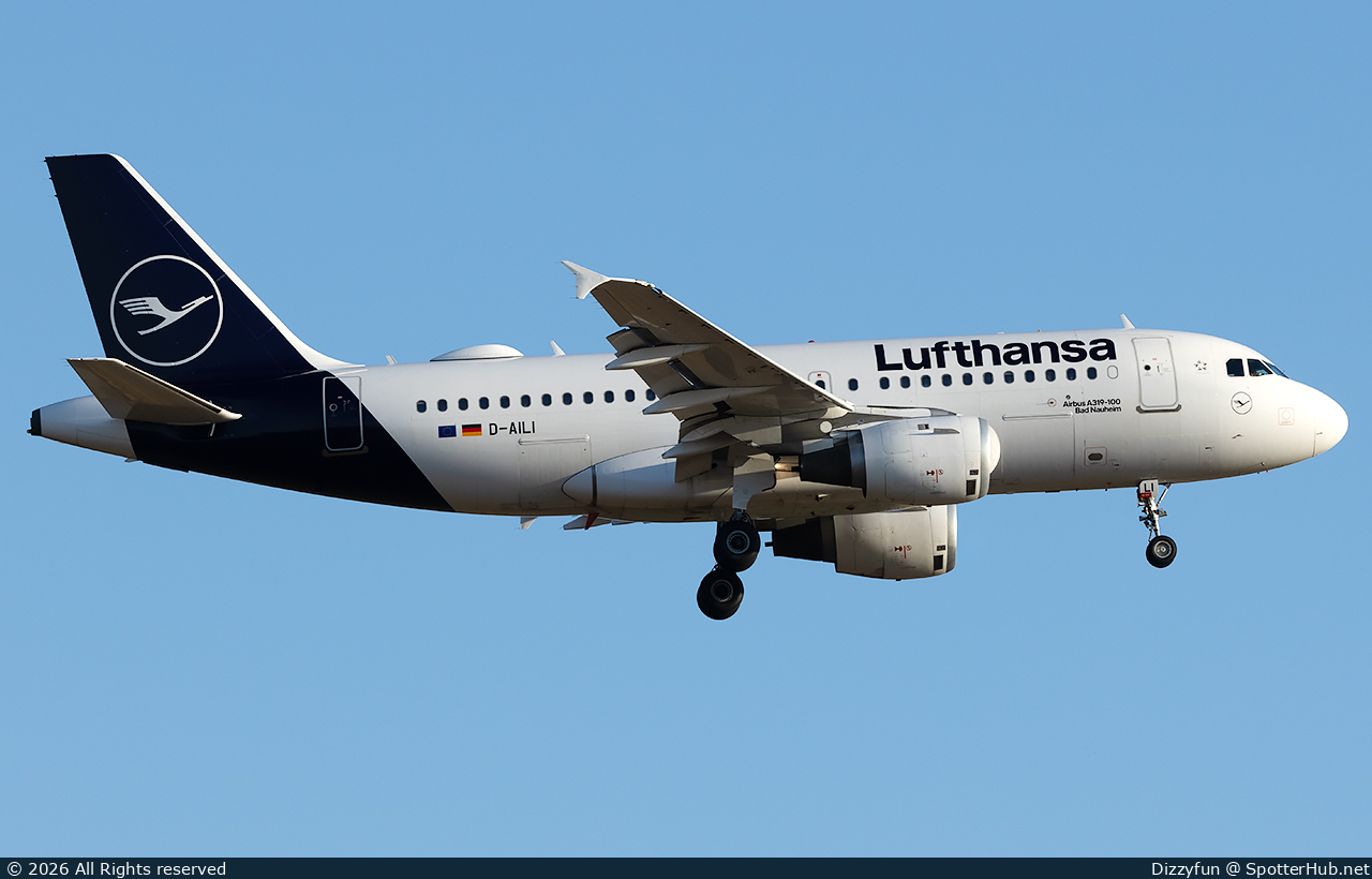 Photo of D-AILI - Airbus A319-114 operated by Lufthansa