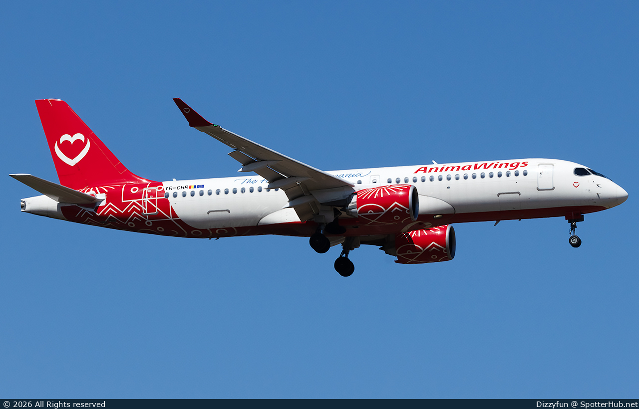 Photo of YR-CHR - Airbus A220-300 operated by Animawings