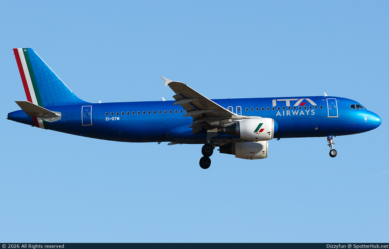 Photo of EI-DTM - Airbus A320-216 operated by ITA Airways