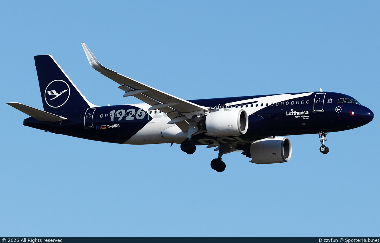 Photo of D-AING - Airbus A320-271N operated by Lufthansa