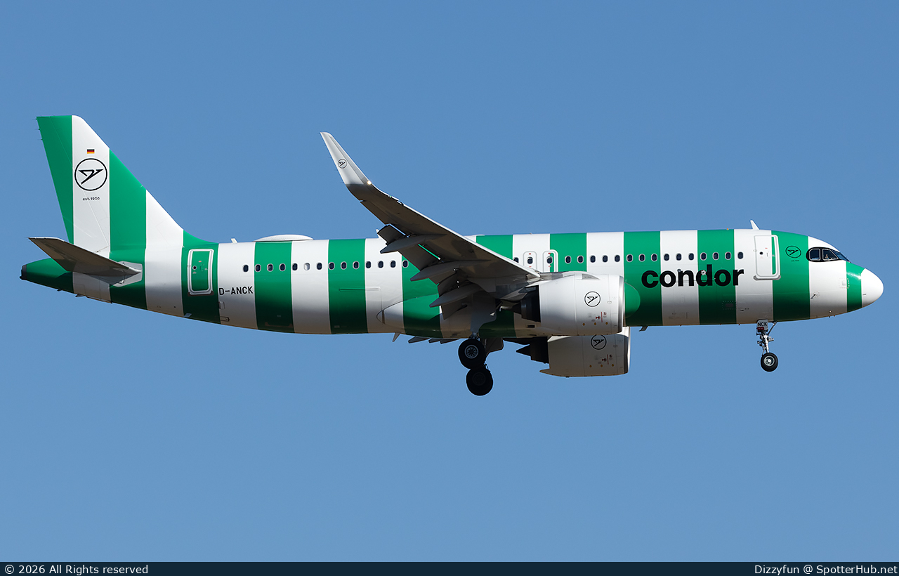 Photo of D-ANCK - Airbus A320-271N operated by Condor