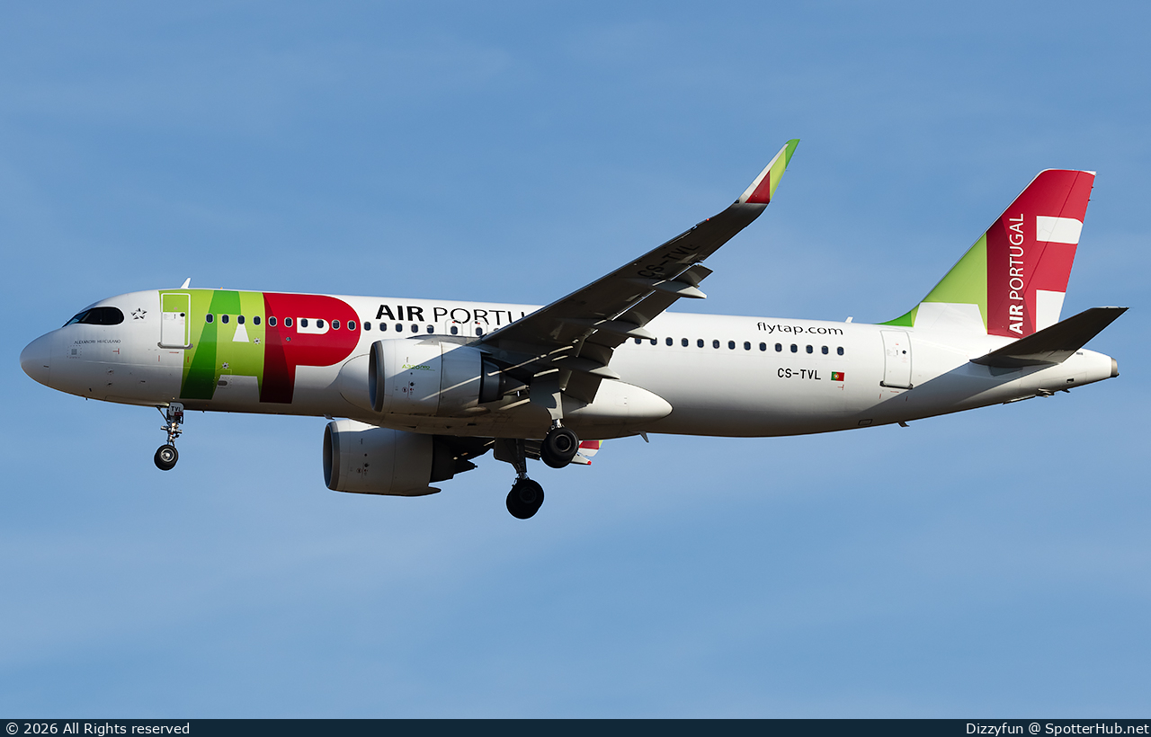 Photo of CS-TVL - Airbus A320-251N operated by TAP Air Portugal