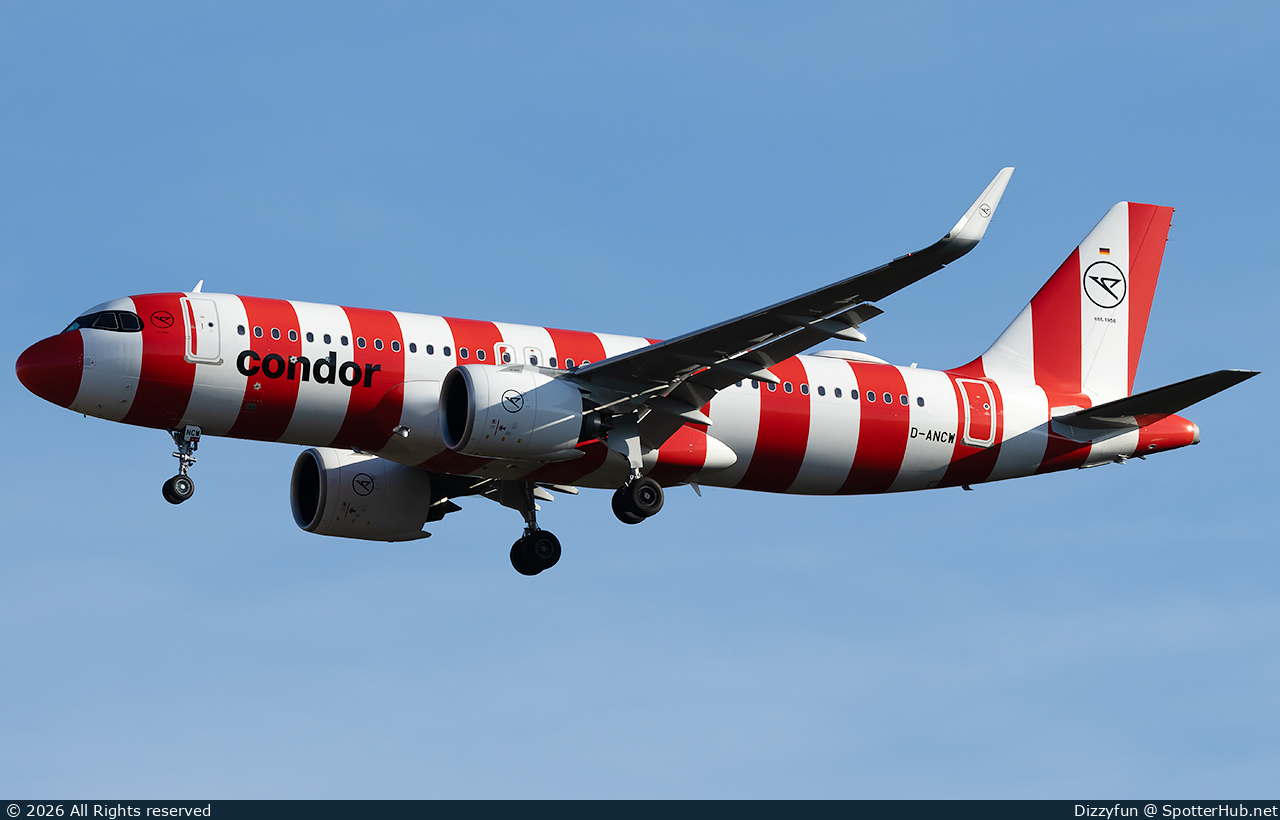 Photo of D-ANCW - Airbus A320-271N operated by Condor