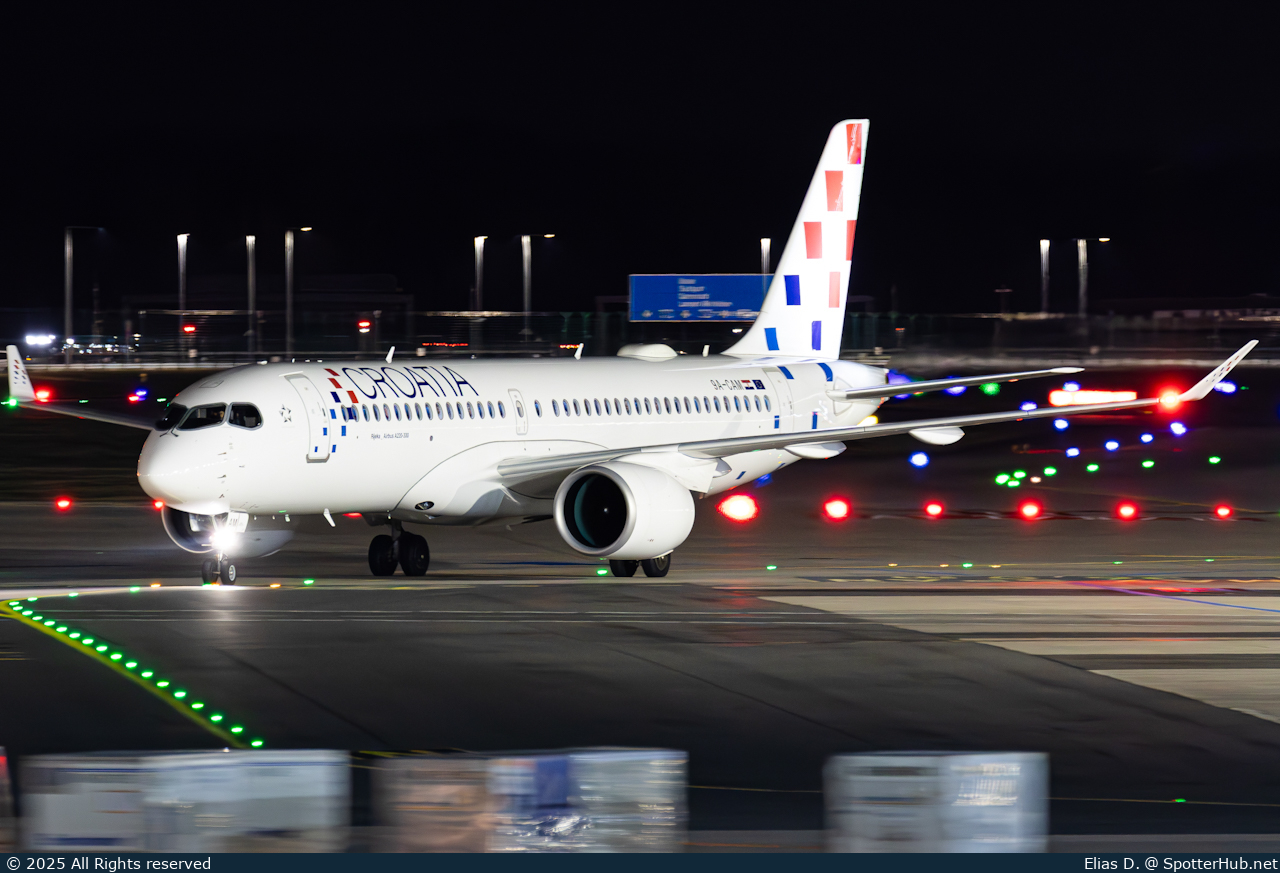 Photo of 9A-CAM - Airbus A220-300 operated by Croatia Airlines