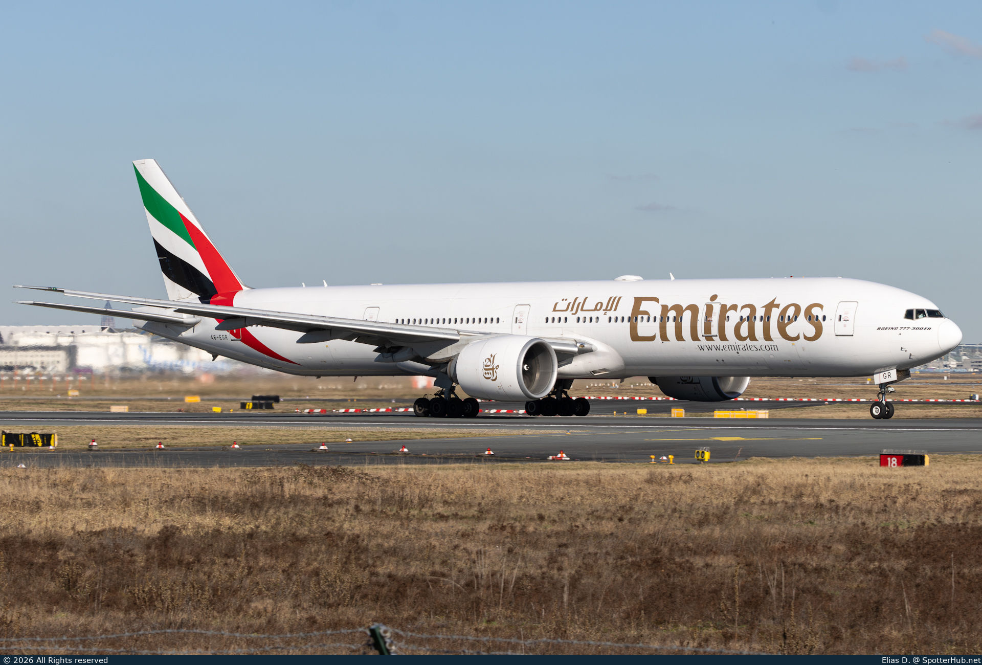 Photo of A6-EGR - Boeing 777-31H(ER) operated by Emirates