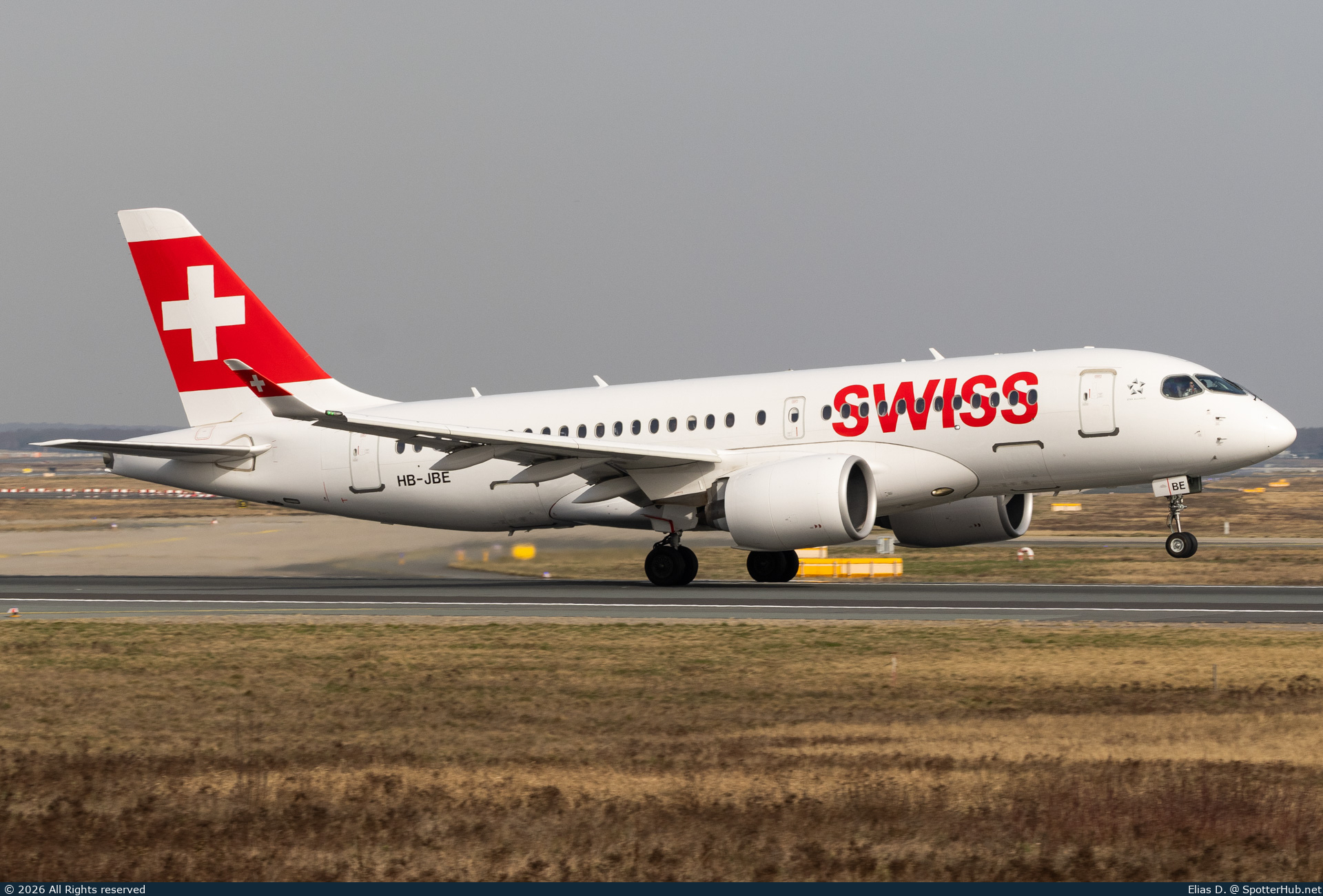 Photo of HB-JBE - Airbus A220-100 operated by Swiss International Air Lines