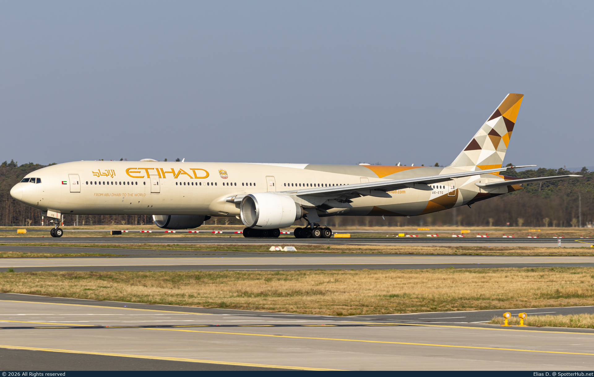 Photo of A6-ETG - Boeing 777-3FX(ER) operated by Etihad Airways