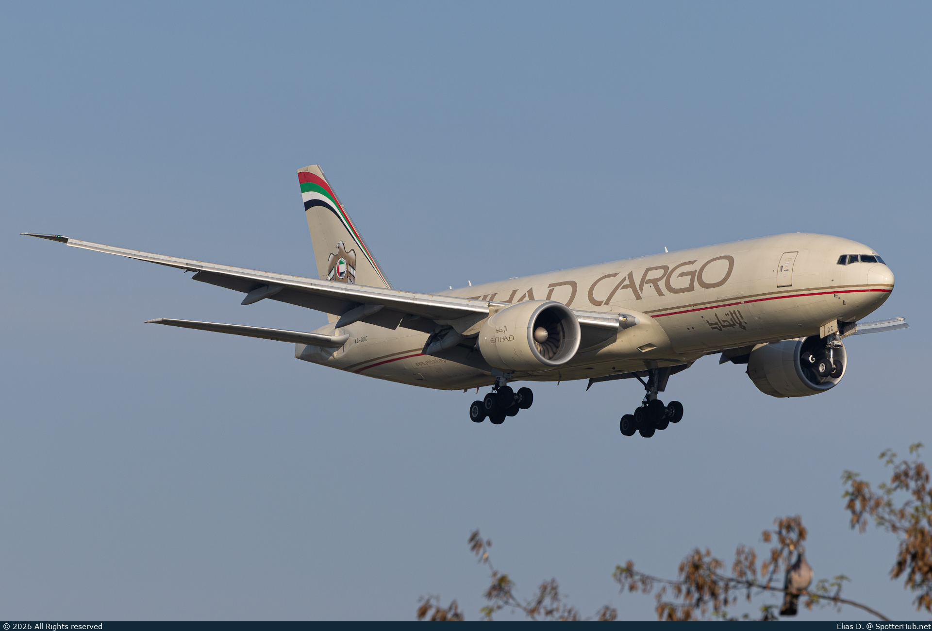 Photo of A6-DDC - Boeing 777-FFX operated by Etihad Cargo