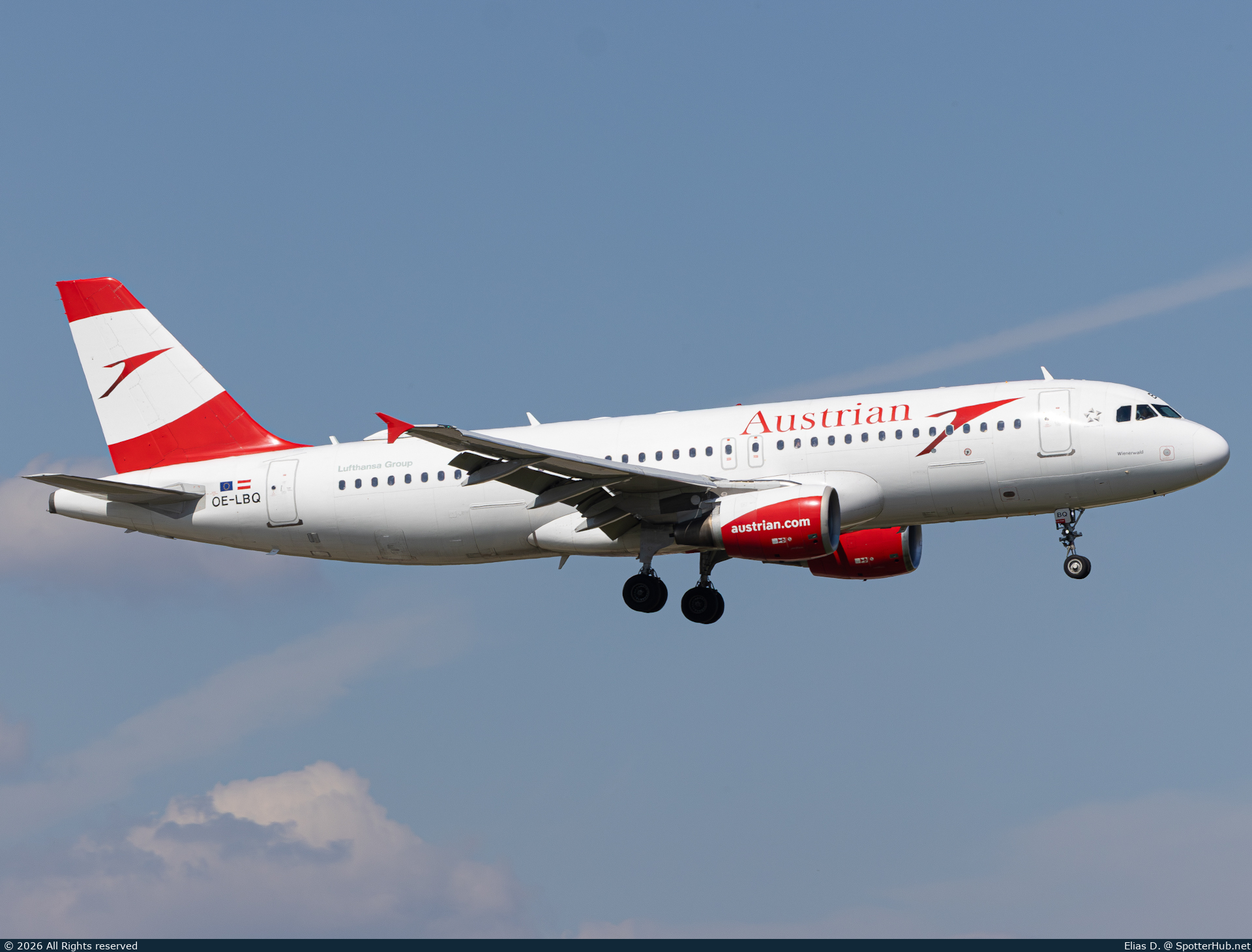 Photo of OE-LBQ - Airbus A320-214 operated by Austrian Airlines
