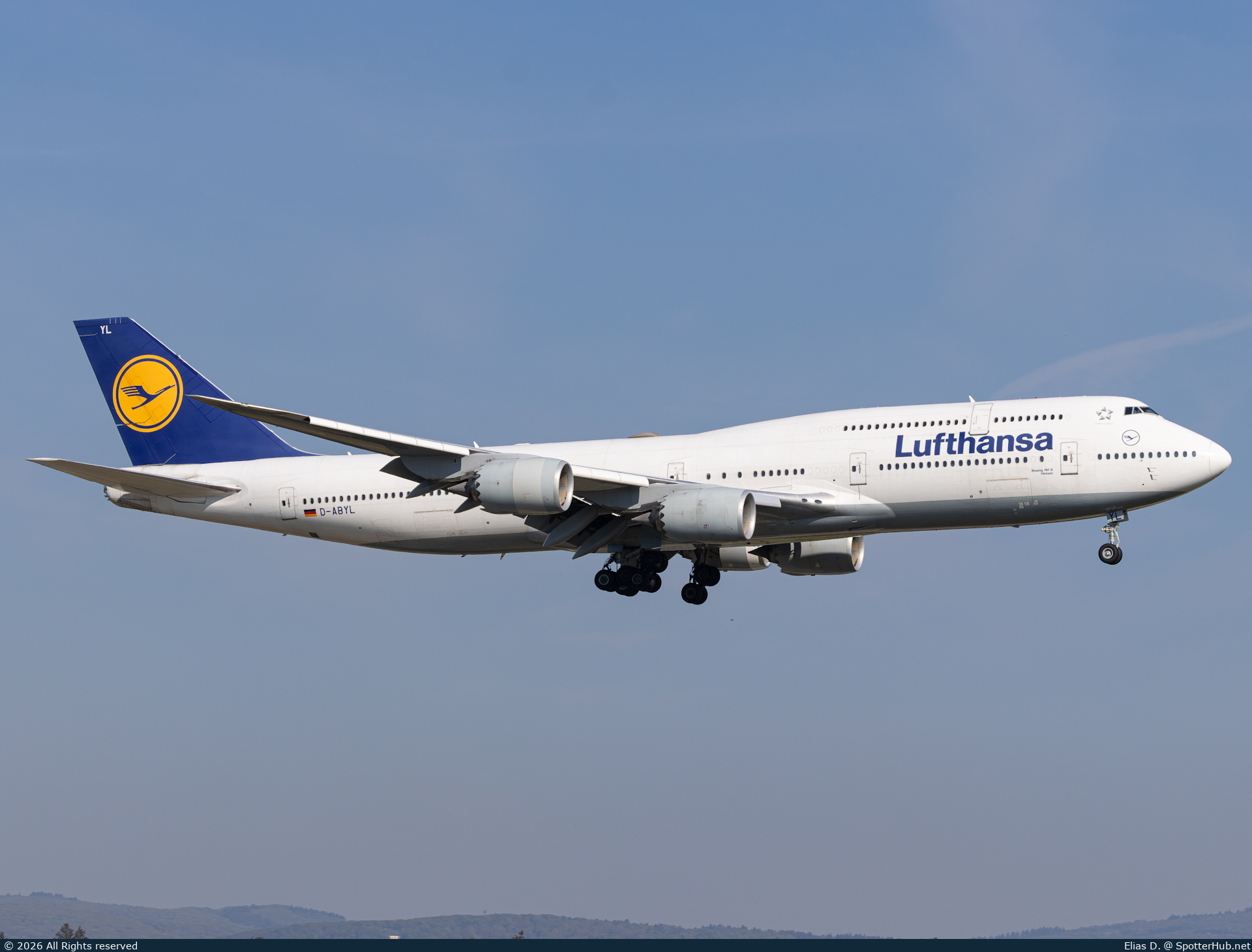 Photo of D-ABYL - Boeing 747-830 operated by Lufthansa