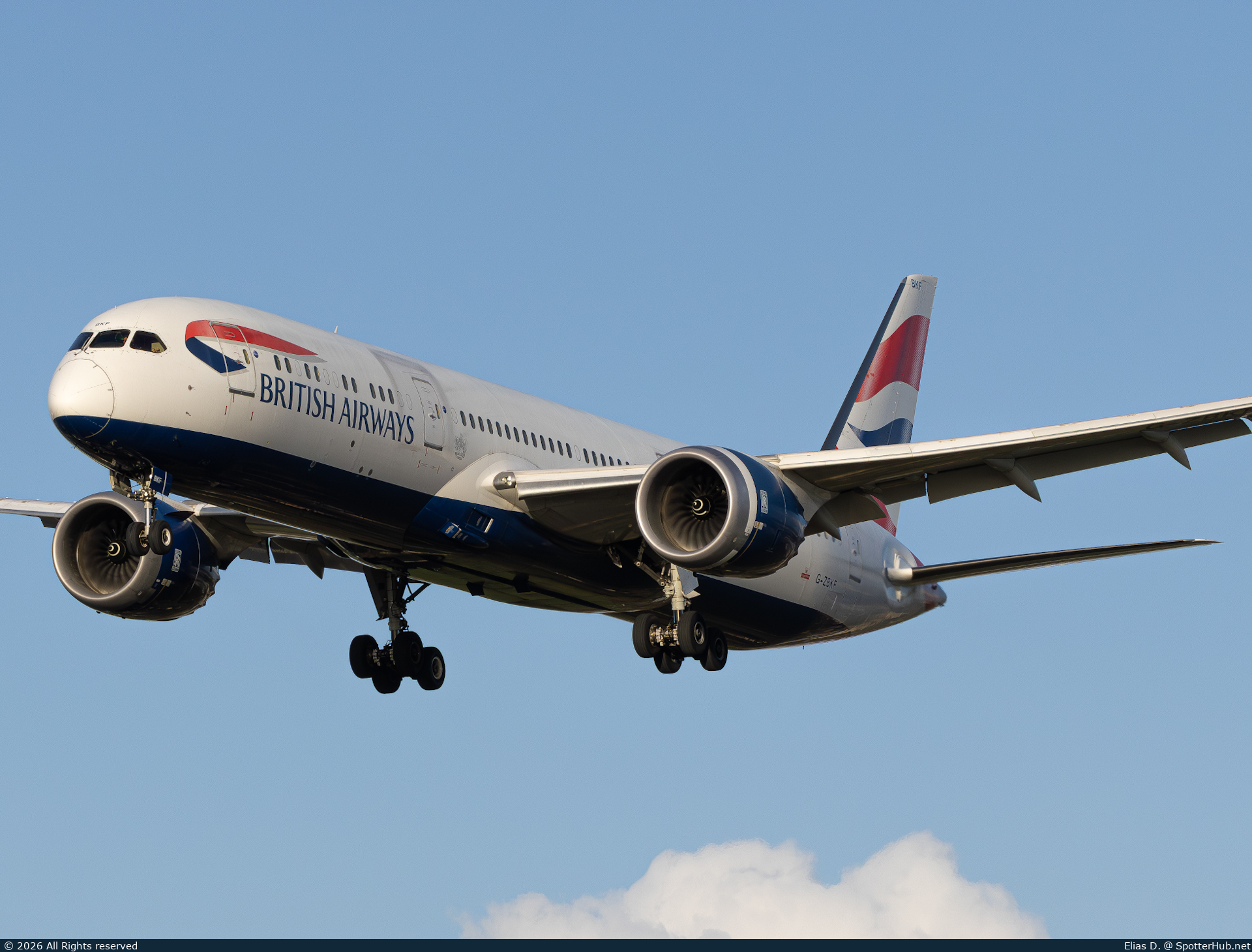 Photo of G-ZBKF - Boeing 787-9 Dreamliner operated by British Airways