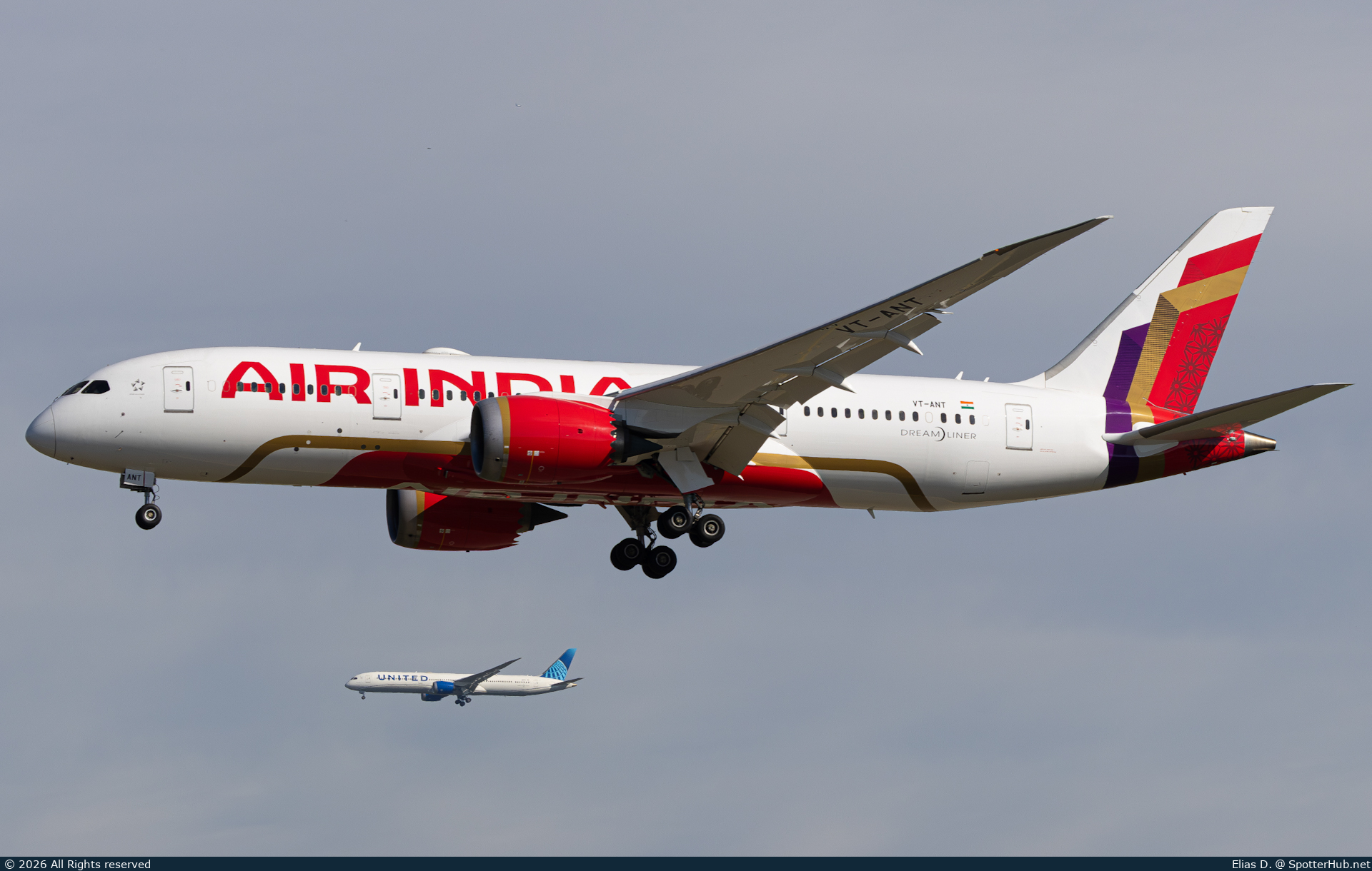 Photo of VT-ANT - Boeing 787-8 Dreamliner operated by Air India