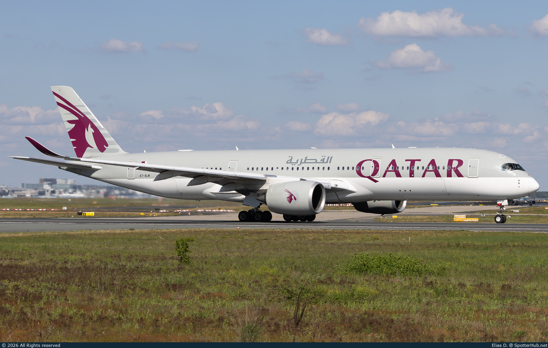 Photo of A7-ALM - Airbus A350-941 operated by Qatar Airways