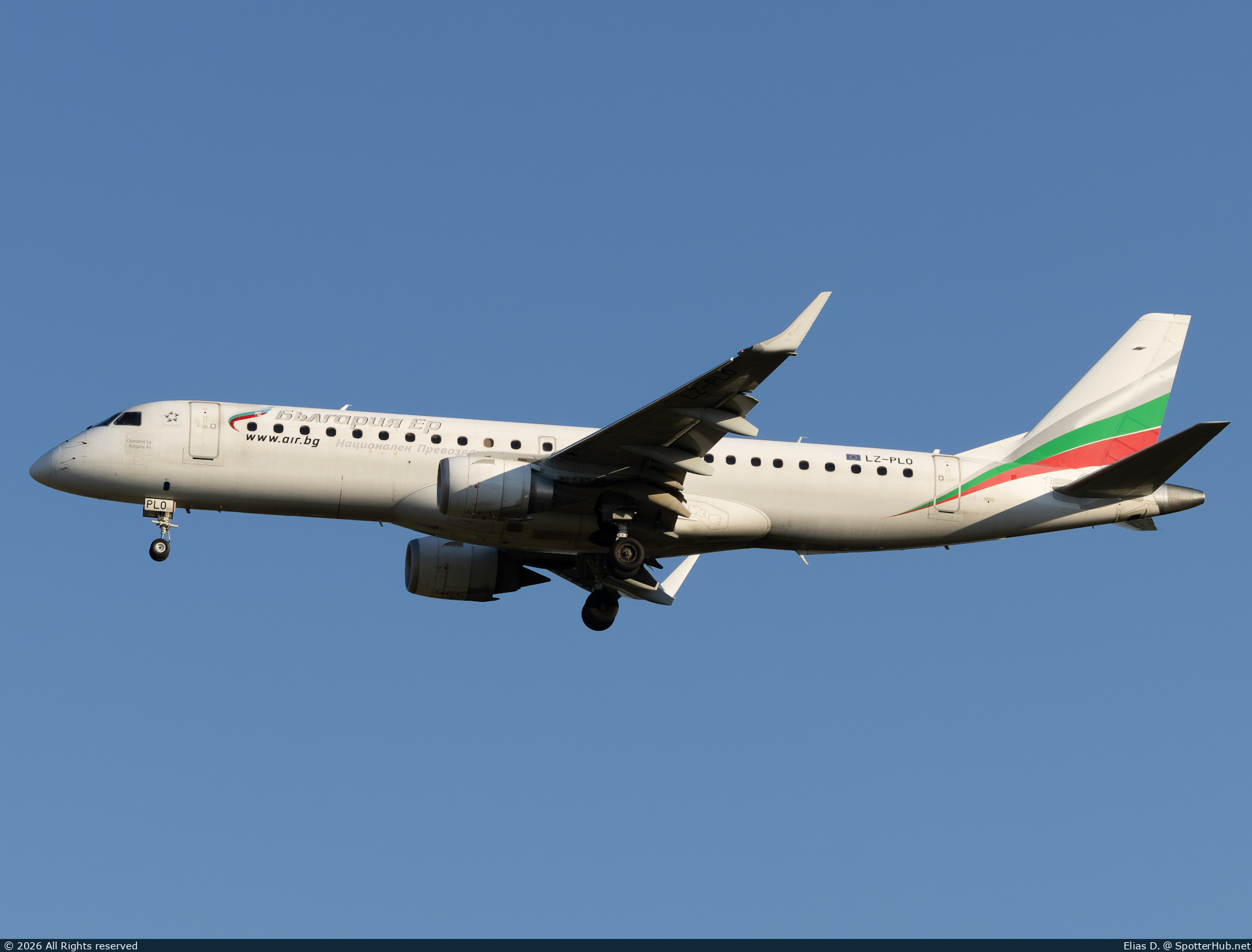 Photo of LZ-PLO - Embraer ERJ-190AR operated by Bulgaria Air