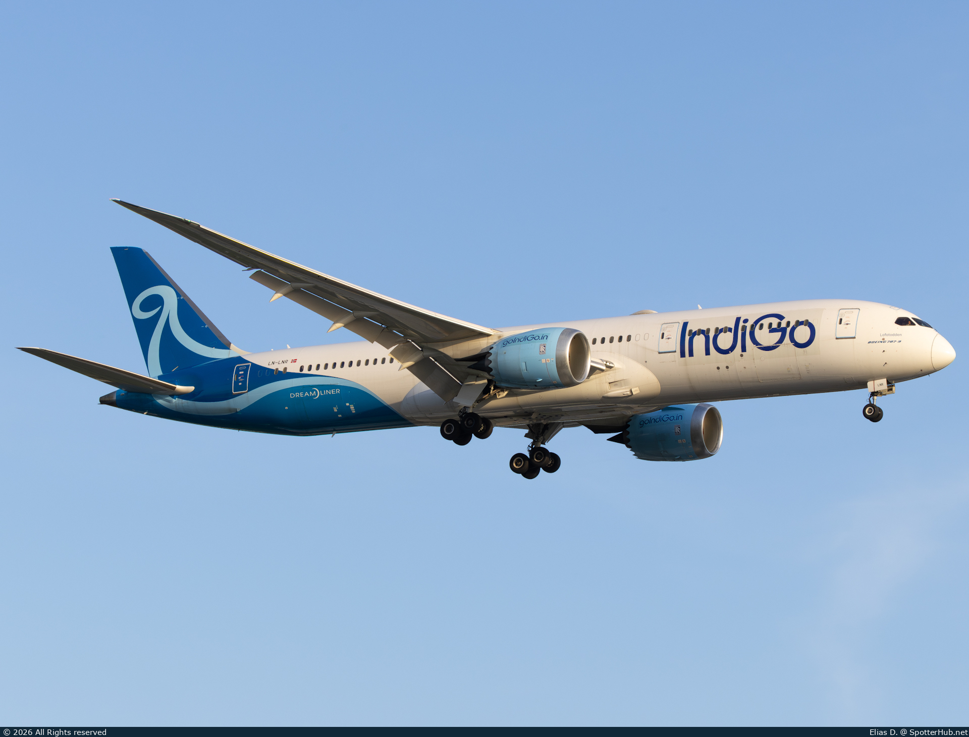 Photo of LN-LNR - Boeing 787-9 Dreamliner operated by IndiGo (opb Norse Atlantic Airways)