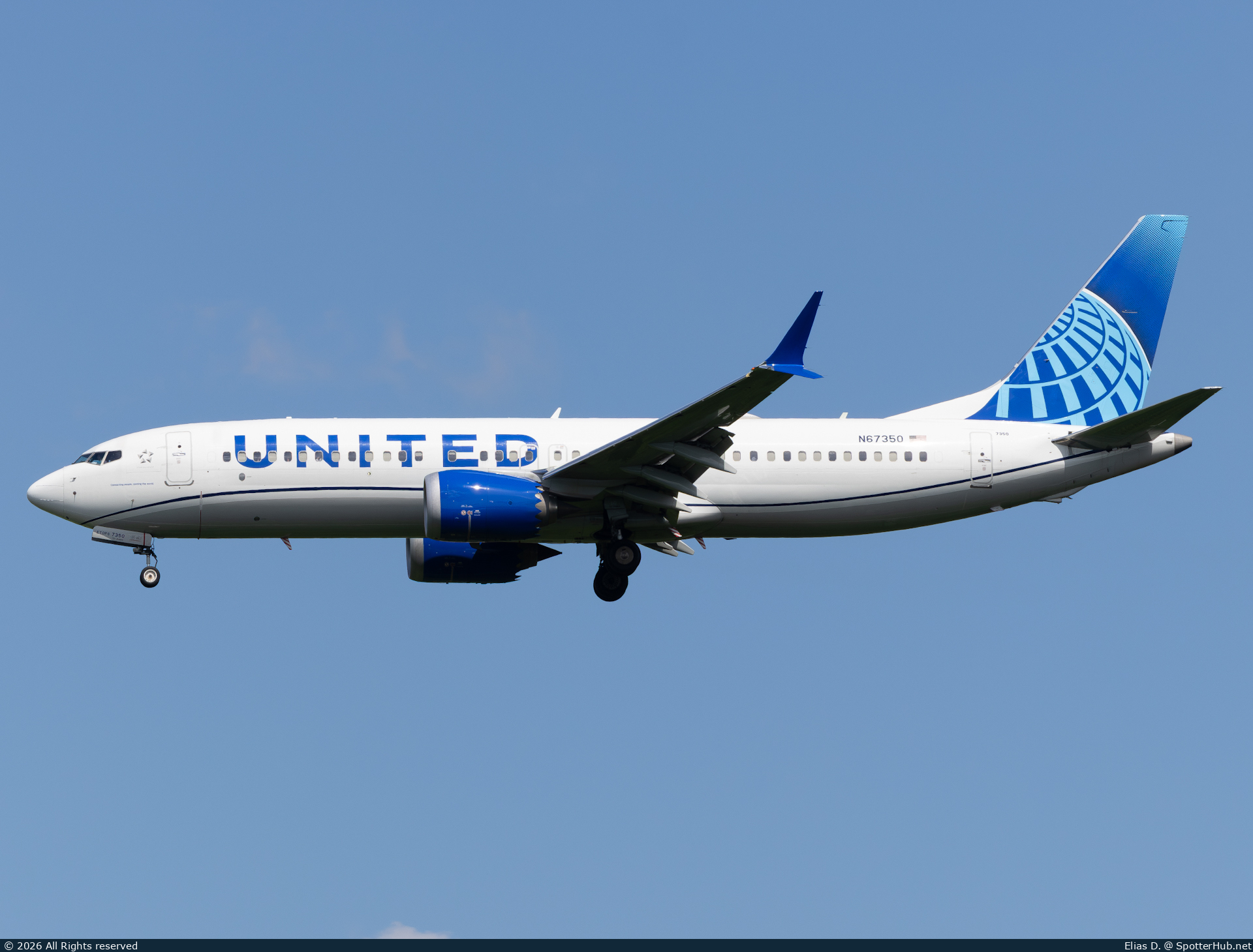 Photo of N67350 - Boeing 737 MAX 8 operated by United Airlines