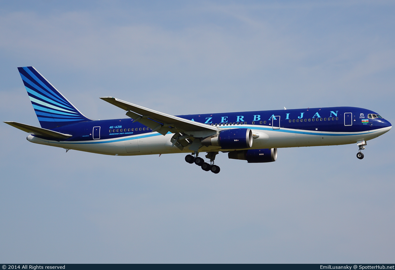 Photo of 4K-AZ81 - Boeing 767-32L(ER) operated by Azerbaijan Airlines