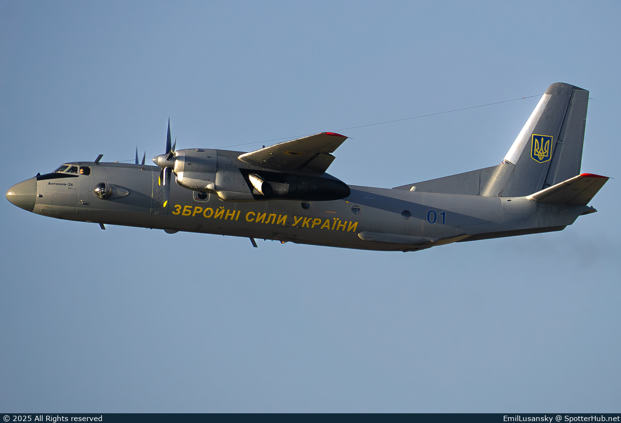 Photo of 01 - Antonov An-26 operated by Ukrainian Air Force