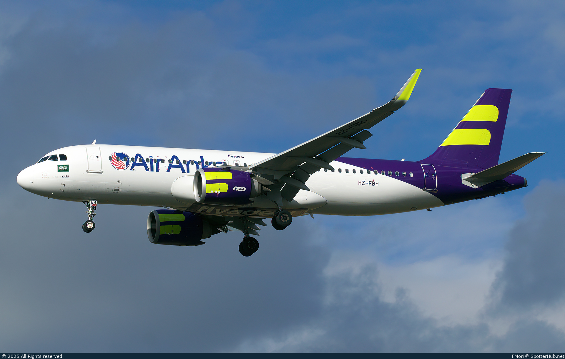 Photo of HZ-FBH - Airbus A320-251N operated by Air Anka (opb flyadeal)