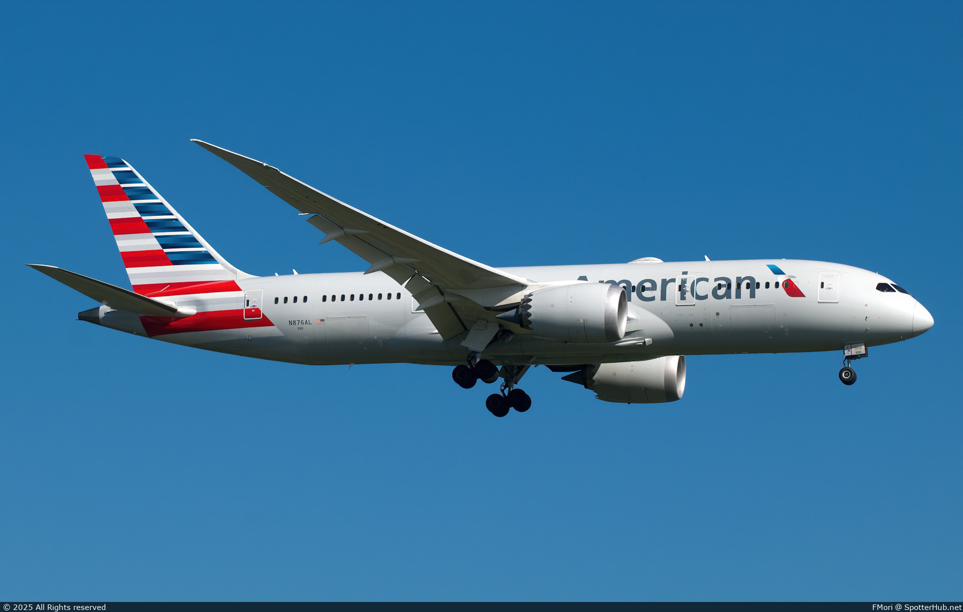 Photo of N876AL - Boeing 787-8 Dreamliner operated by American Airlines